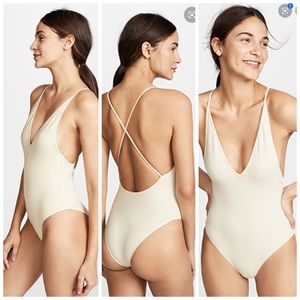 Marysia-Harbour Island Reversible Striped Swimsuit